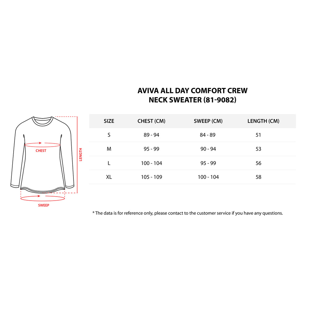 AVIVA All Day Comfort Crew Neck Sweater (81-9082)