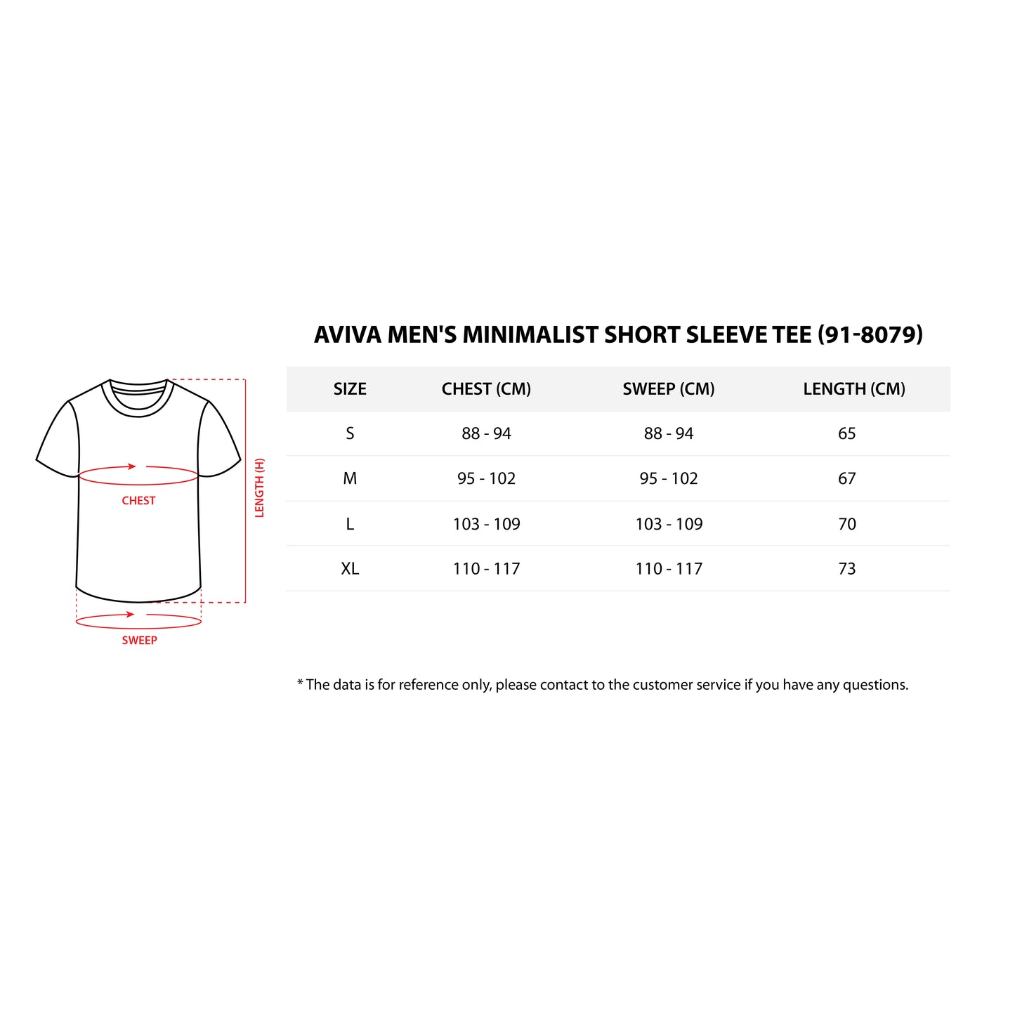 AVIVA Men Minimalist Round Neck Short Sleeve Tee (91-8079)