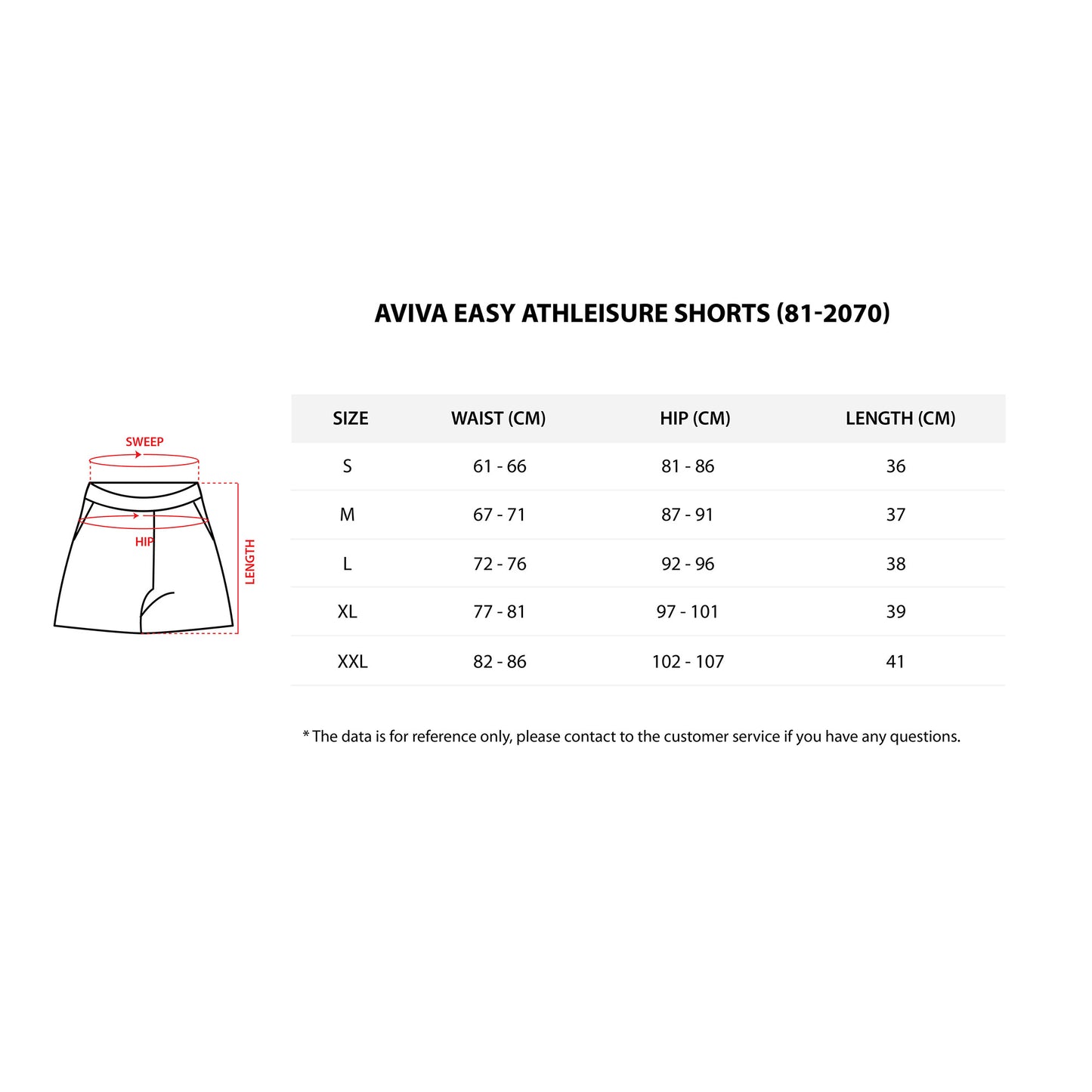 【S - XXL】AVIVA EASY Athleisure Shorts (81-2070)