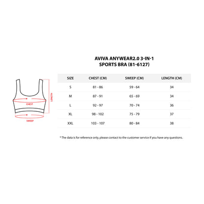 AVIVA ANYWEAR2.0 3-IN-1 Sports Bra (81-6127)