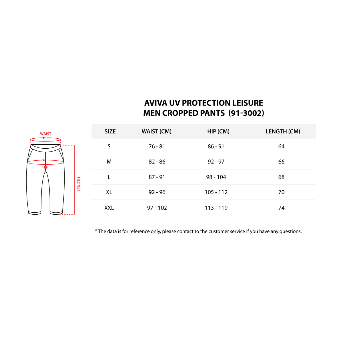 AVIVA UV Protection Leisure Men Cropped Pants (91-3002)