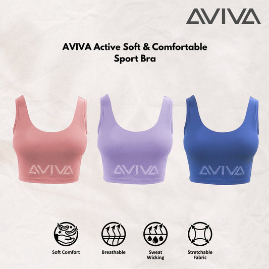 AVIVA Active Soft & Comfortable Sport Bra (80-6118)