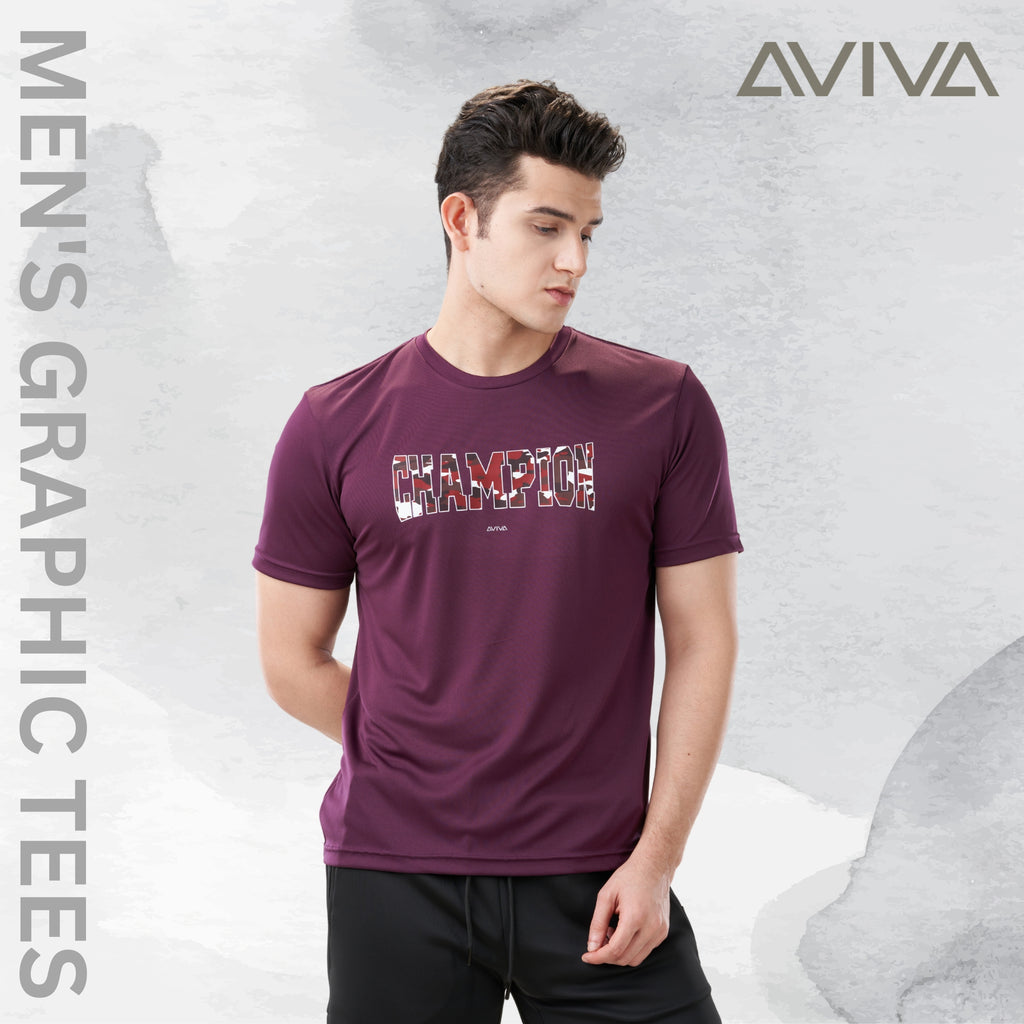 AVIVA Men's Graphic Short Sleeve Tee (91-8046)