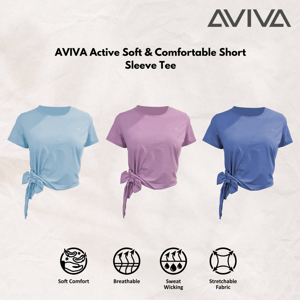 AVIVA Active Soft & Comfortable Short Sleeve Tee (81-8108)