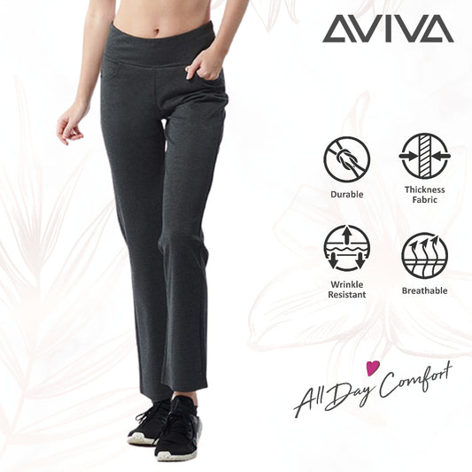 AVIVA Kendra Full Length Straight Cut Women's Long Pants (86-4025)