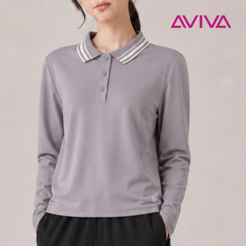 AVIVA Flexline Long-Sleeve Polo(81-11004)