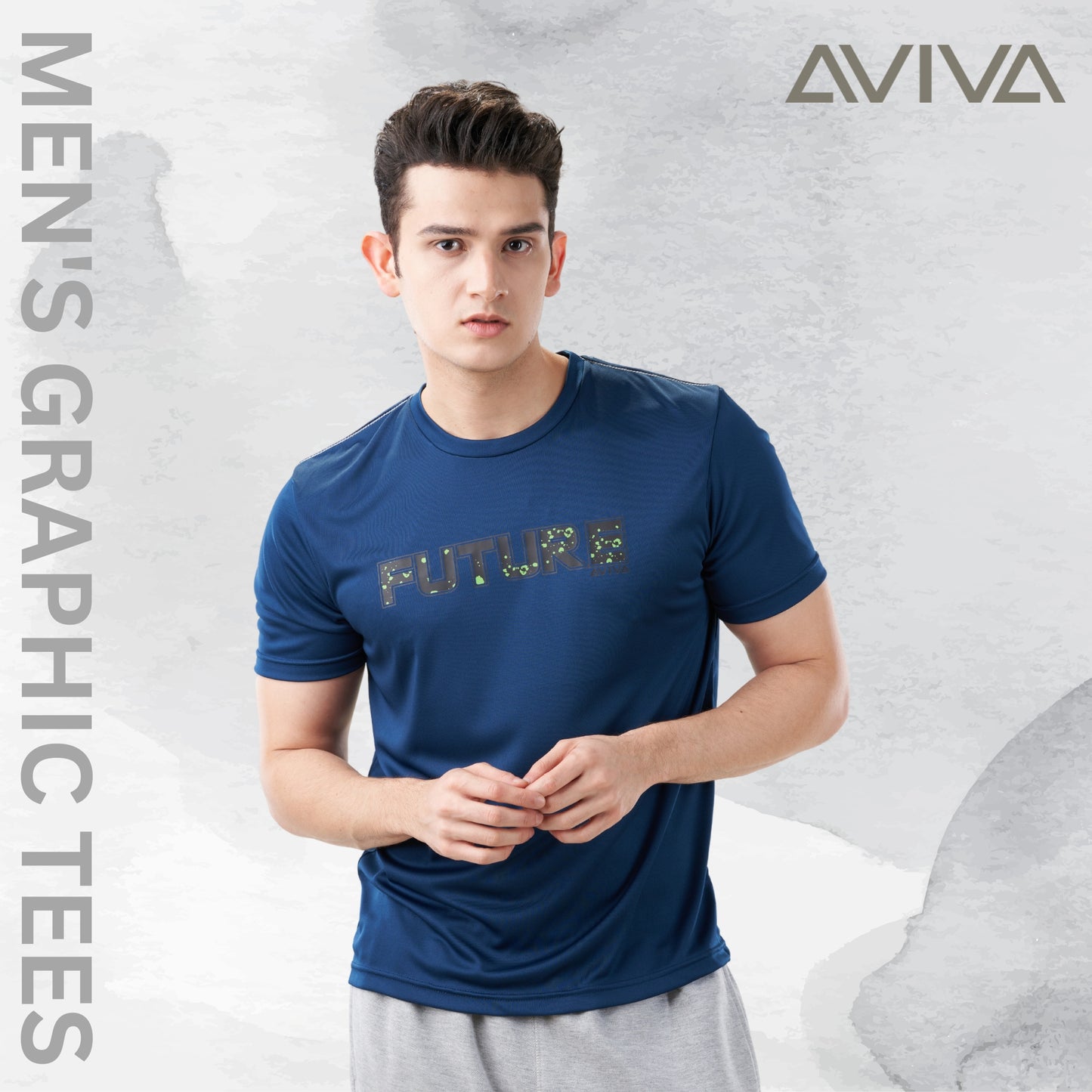 AVIVA Men's Graphic Short Sleeve Tee (91-8050)