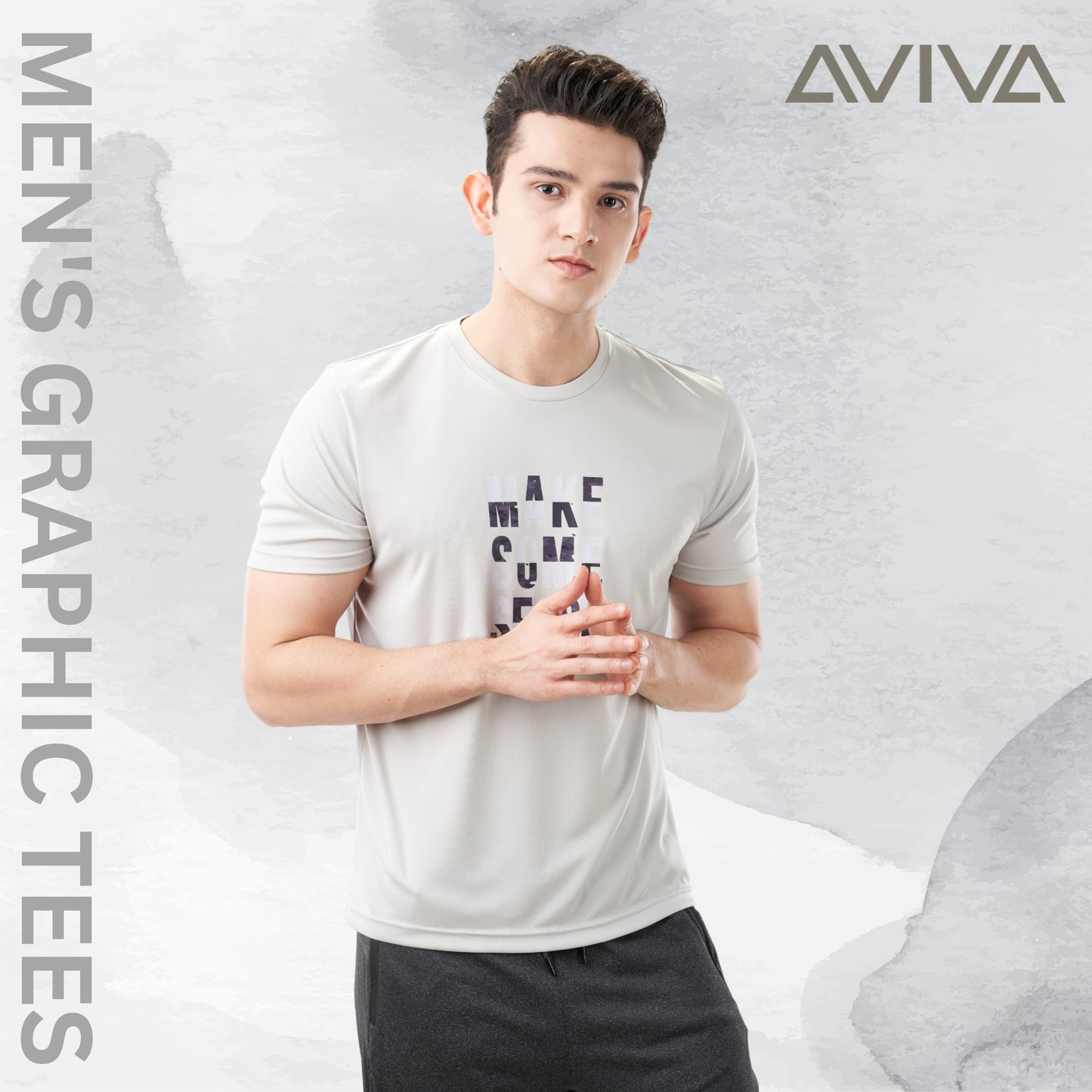 AVIVA Men's Graphic Short Sleeve Tee (91-8049)