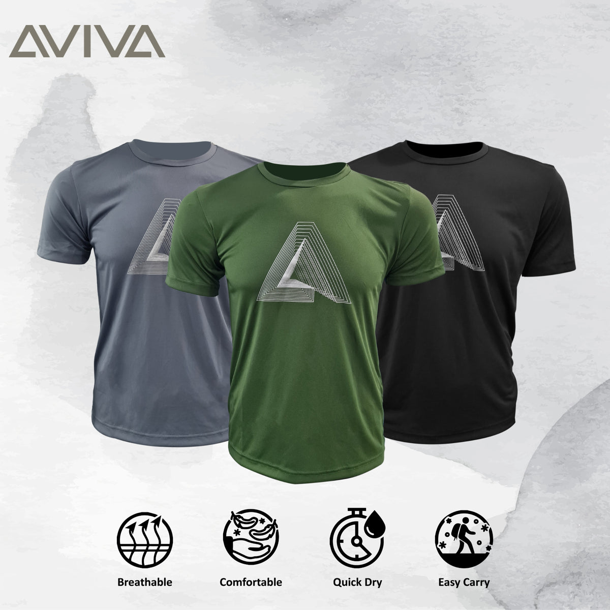 Aviva Men's Minimalist Short Sleeve Tee (91-8080)