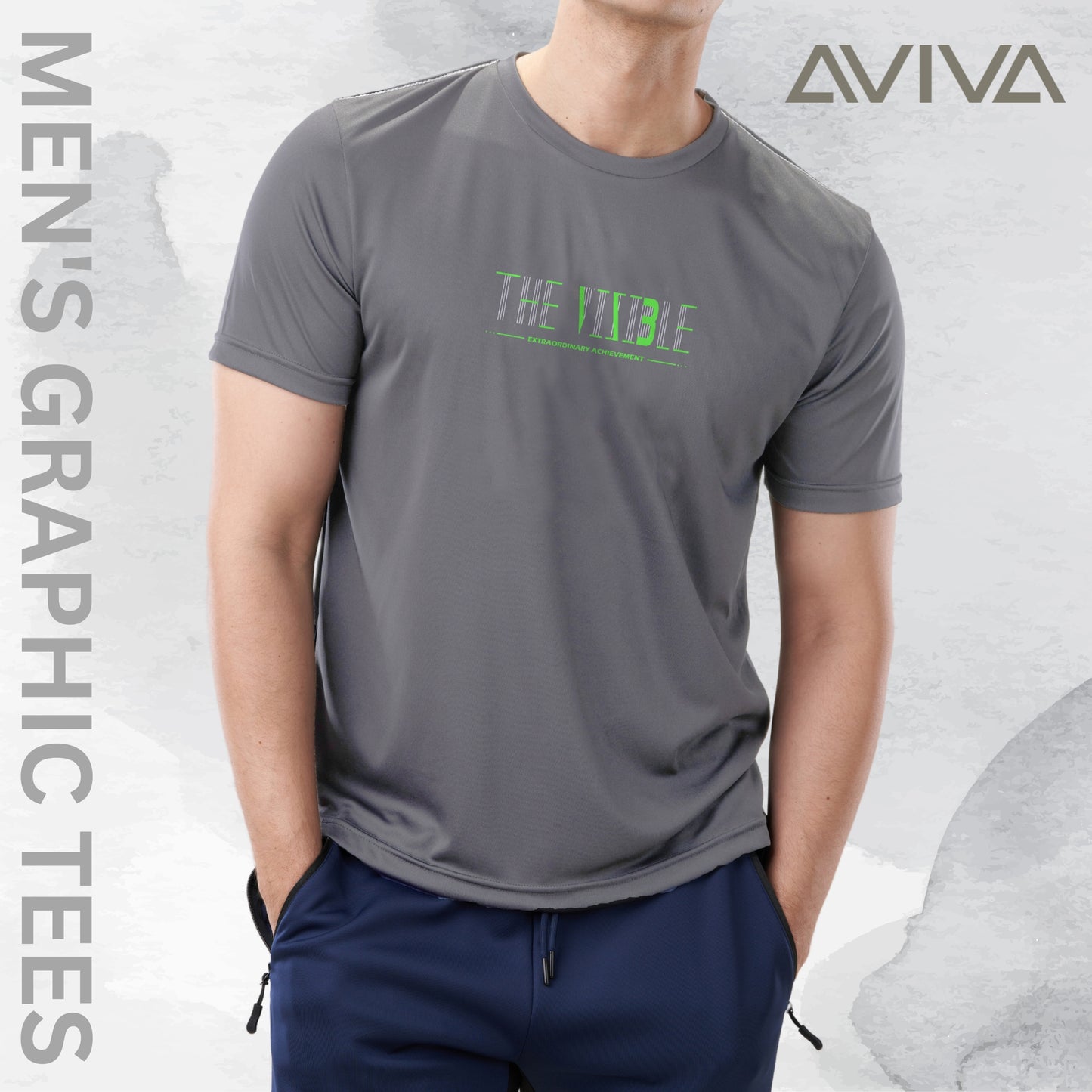 Aviva Men's Graphic Short Sleeve Tee (90-8071)