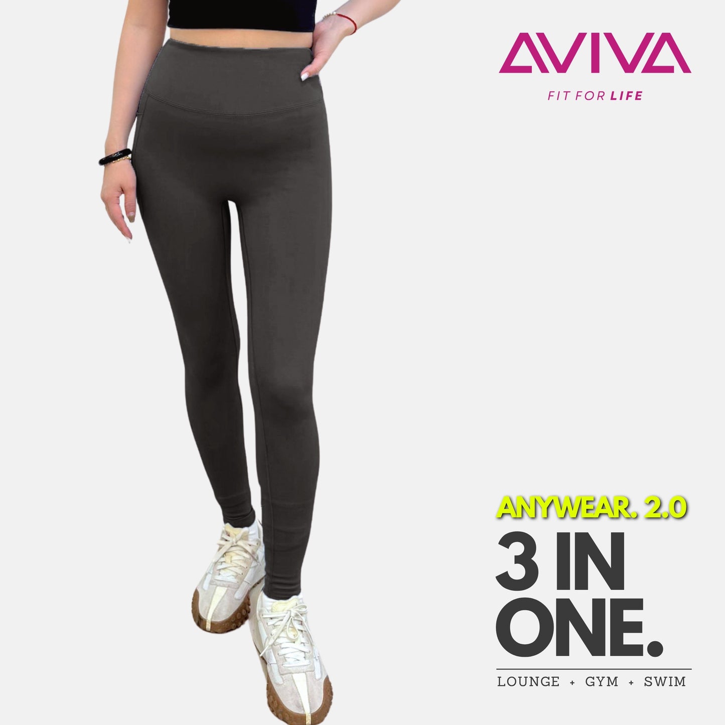 AVIVA ANYWEAR2.0 3-IN-1 Women Full Length Pocket Leggings (81-4239)