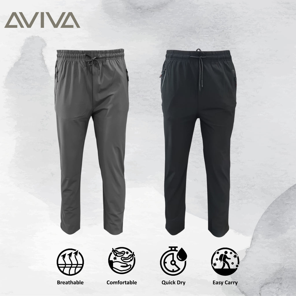 AVIVA Ice Silk Pants Men's Loose Straight Pants (91-4043)