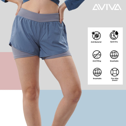 AVIVA Gabriel Double Layer Short Pants with Anti-Bacterial Function (2059)