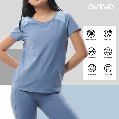 AVIVA Esme Hyper Excel Women’s Antibacterial Short Sleeve Top (8073)