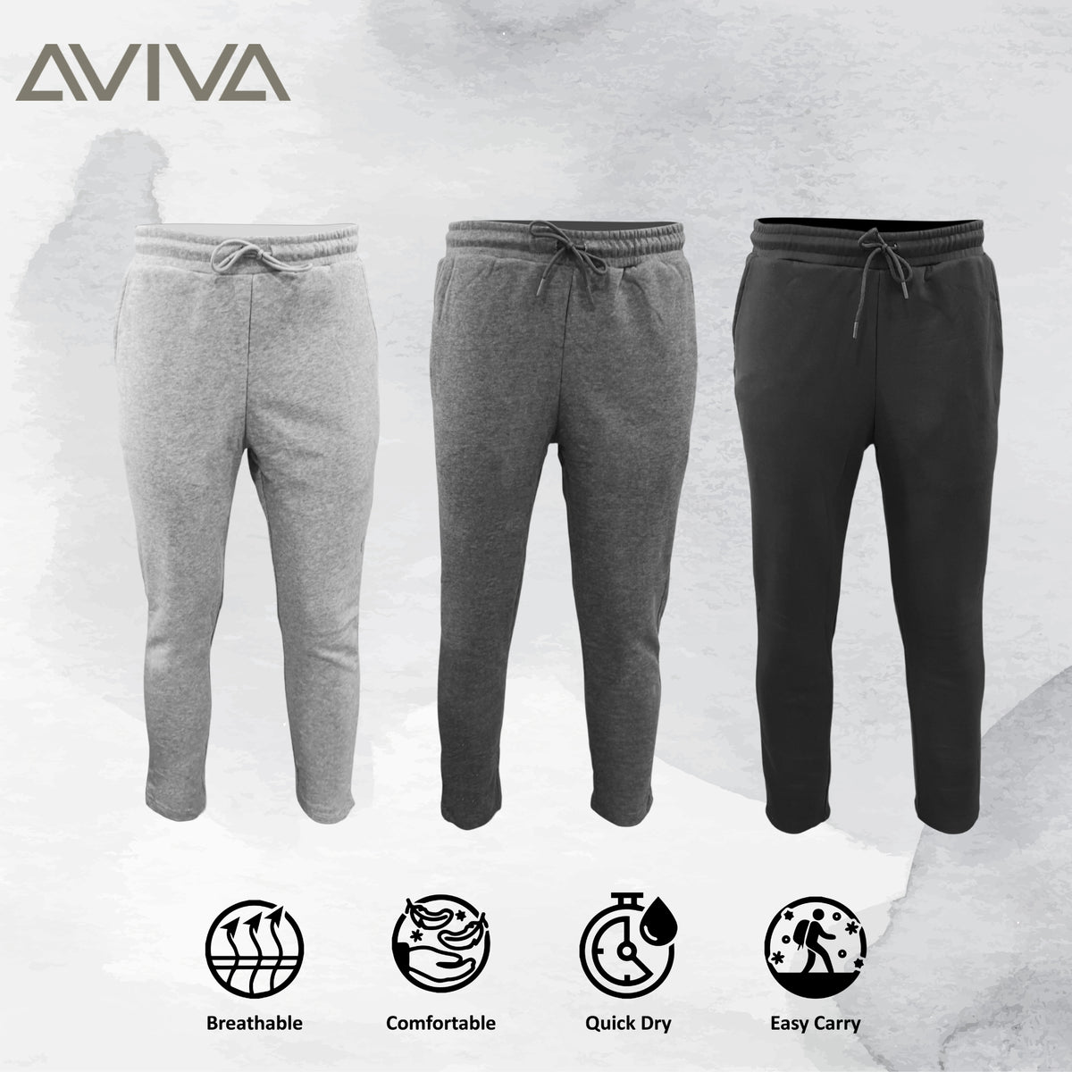 AVIVA Men's sport wide long pants (91-4046)