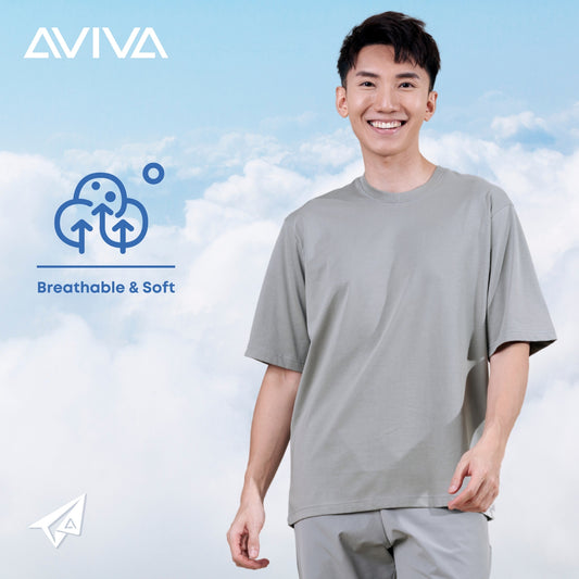 AVIVA A-LINE Lifestyle Cotton Elegance Men Oversize Tee (91-8085)