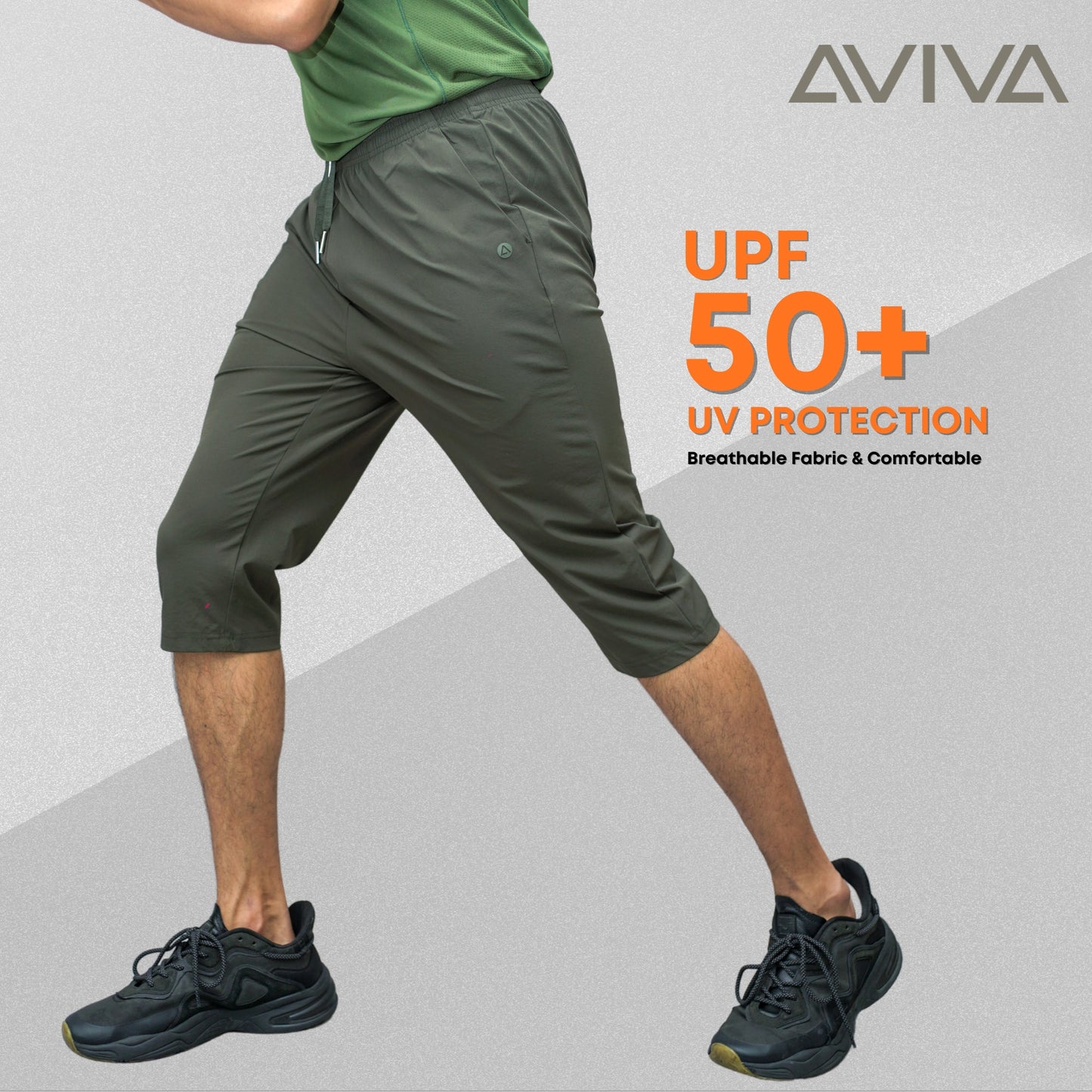 AVIVA UV Protection Leisure Men Cropped Pants (91-3002)