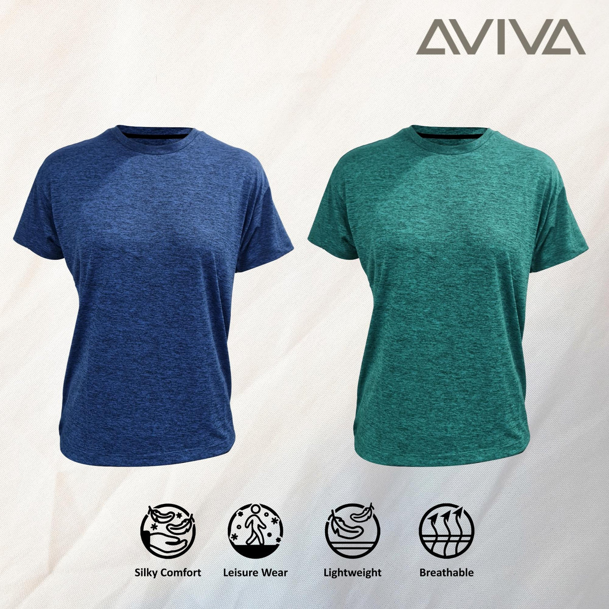 AVIVA Comfortable & Soft Women's Short Sleeve Top (80-8104)