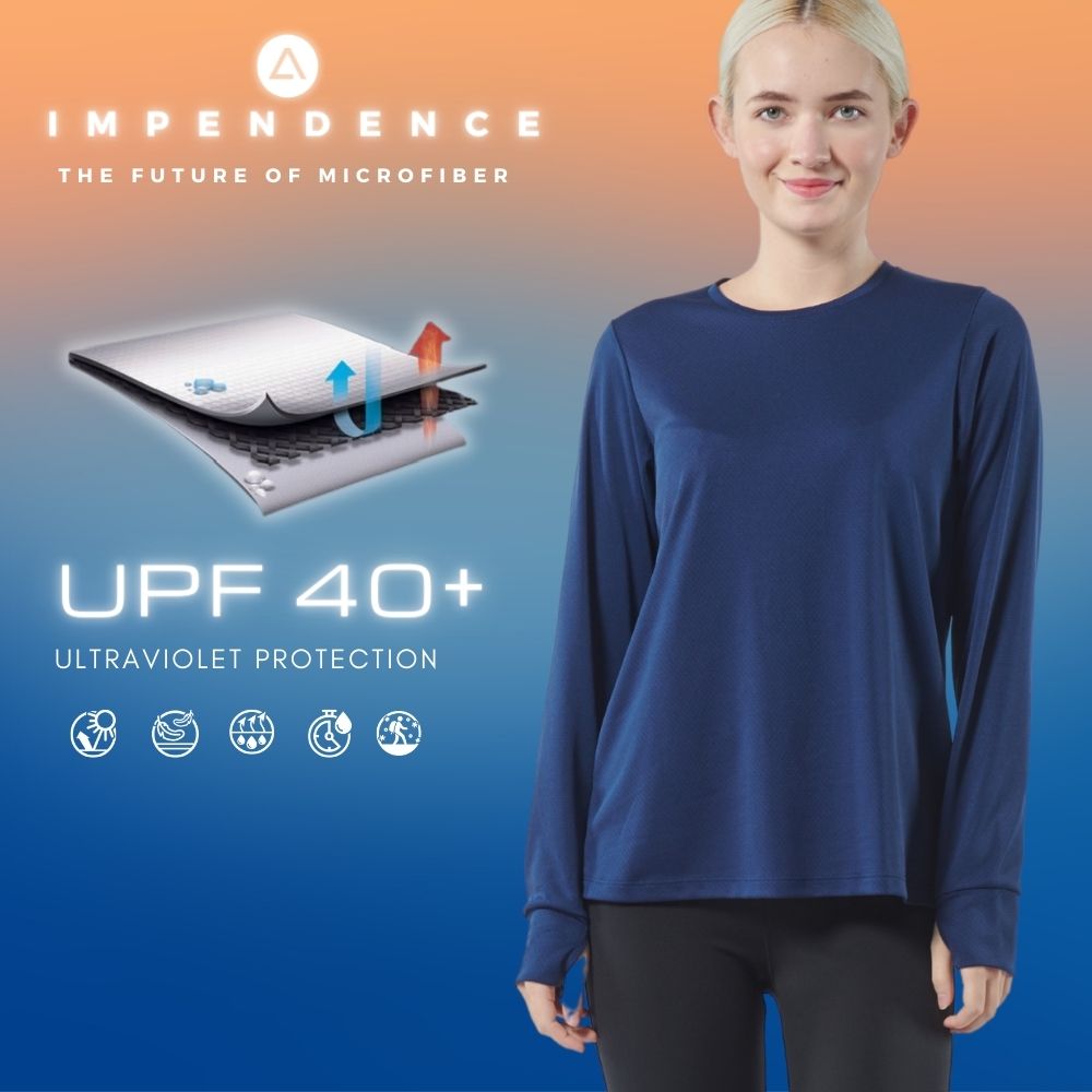 AVIVA Veronica Long Sleeve Active Microfiber Tee (80-9055)