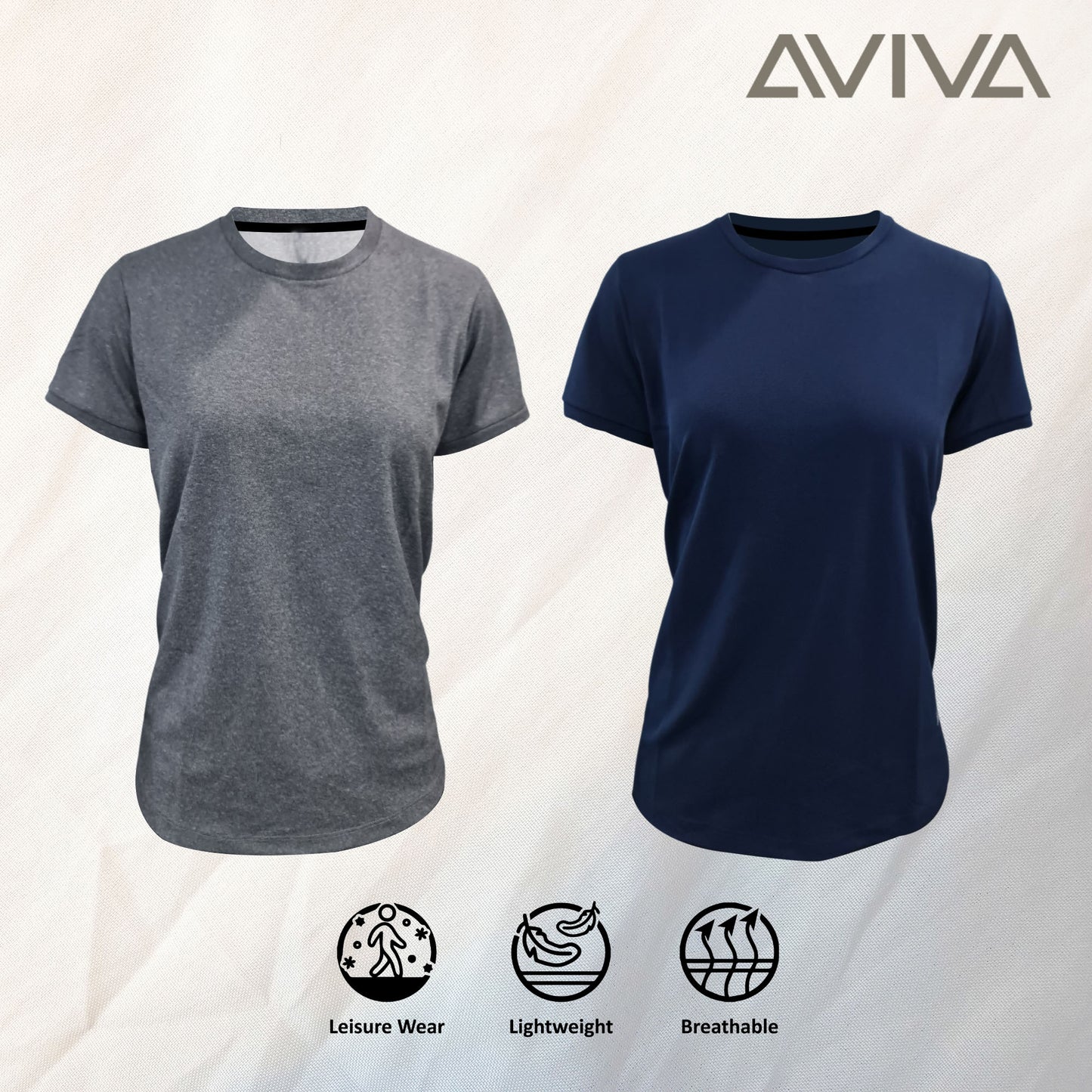 Aviva Comfortable & Soft Women's Short Sleeve Top (80-8106)