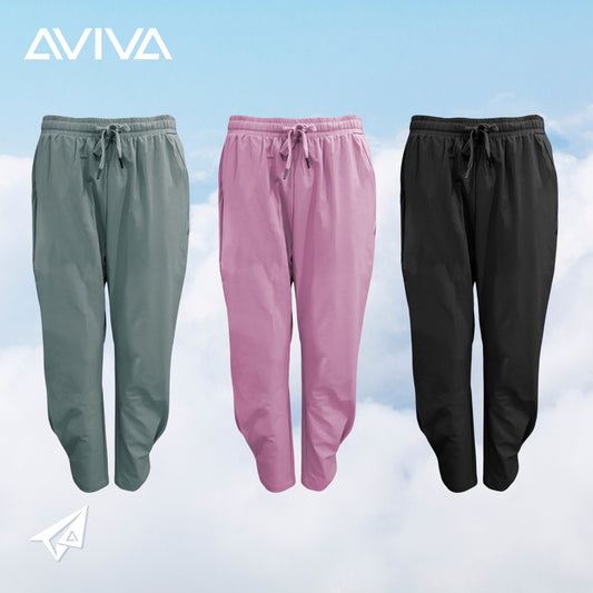 AVIVA A-LINE Lifestyle Women Convertible Buttoned Pants (81-4227)