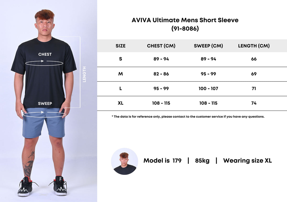 AVIVA Ultimate Mens Short Sleeve (91-8086)