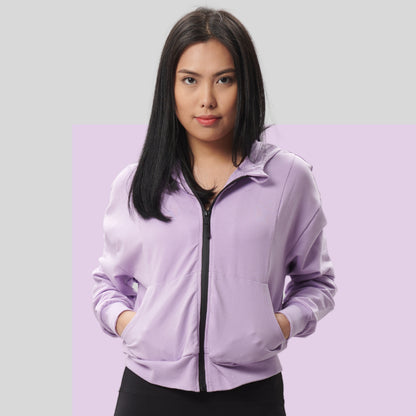 AVIVA Evelyn Active Power Women’s 100% Cotton Zip-Up Hoodie (10046)