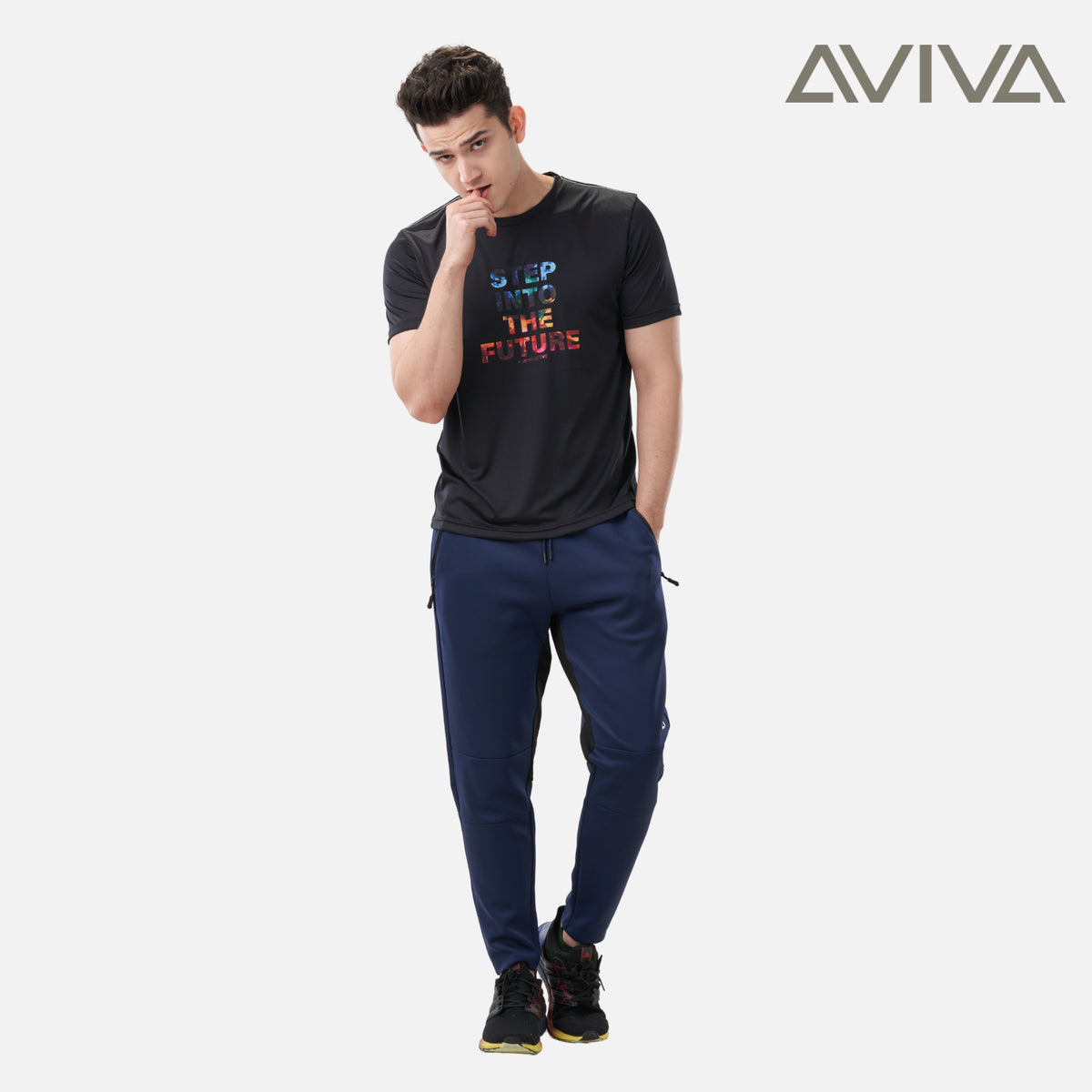 Aviva Men's Graphic Short Sleeve Tee (91-8045)