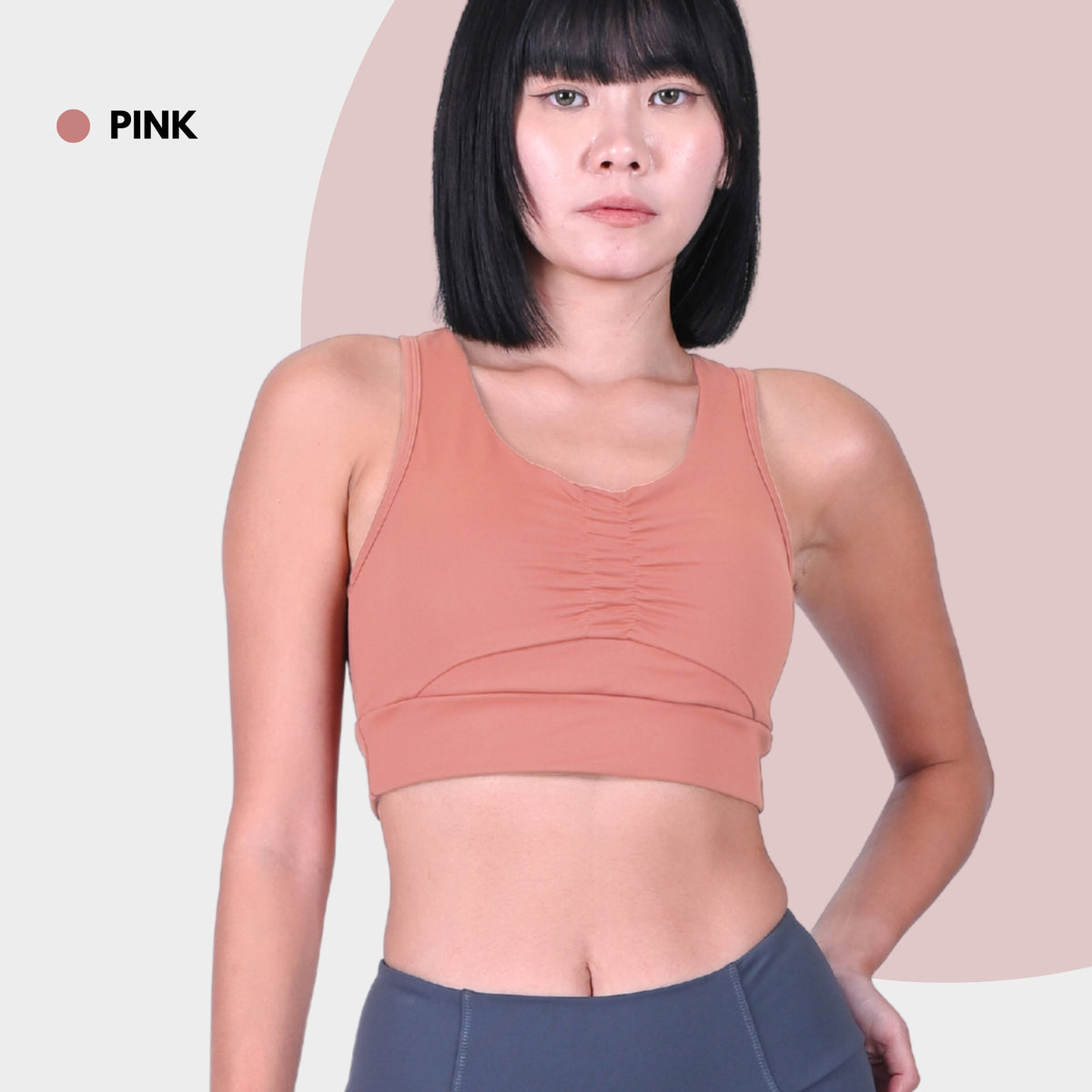 AVIVA Active Sport Wrinkle Design Sport Bra (81-6121)