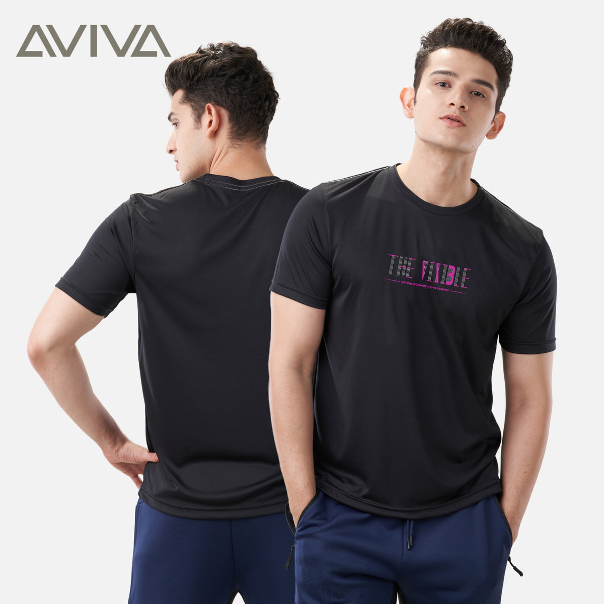 Aviva Men's Graphic Short Sleeve Tee (90-8071)
