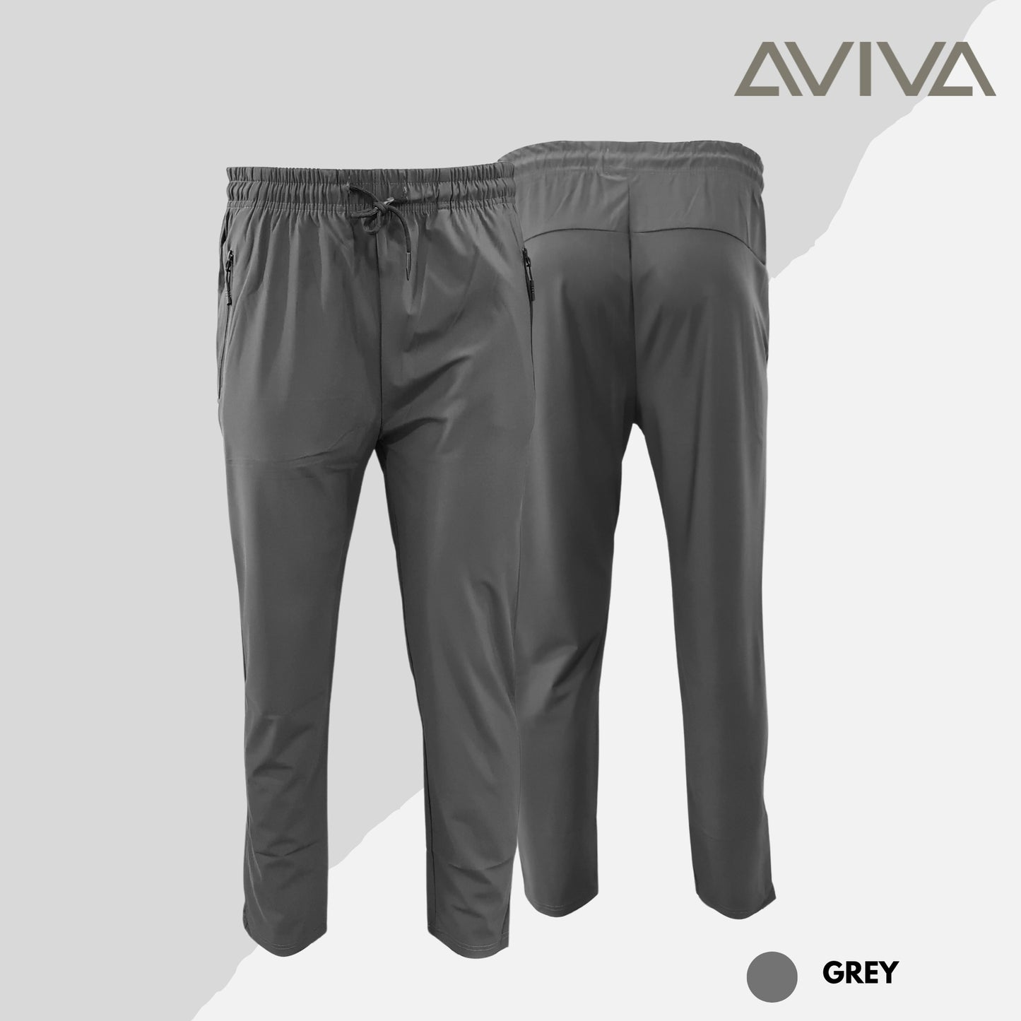 AVIVA Ice Silk Pants Men's Loose Straight Pants (91-4043)