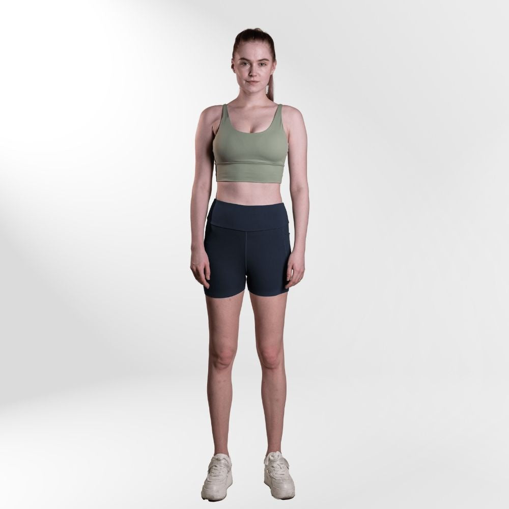 Aviva 3-In-1 Women Pocket Tight Shorts (81-2065)