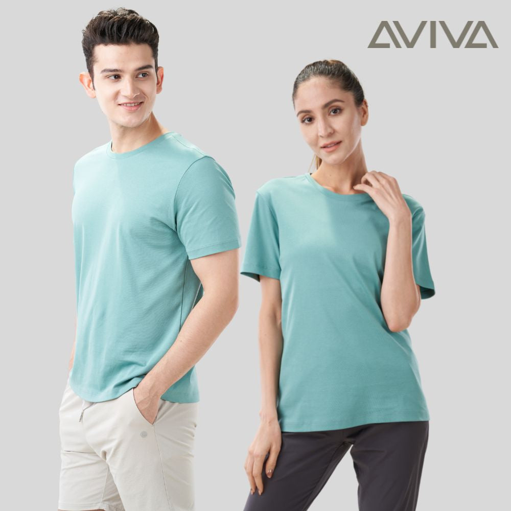 AVIVA Basic Round Neck Cotton T-shirts（ 81-8094 ）