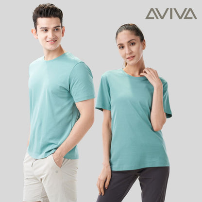 AVIVA Basic Round Neck Cotton T-shirts（ 81-8094 ）