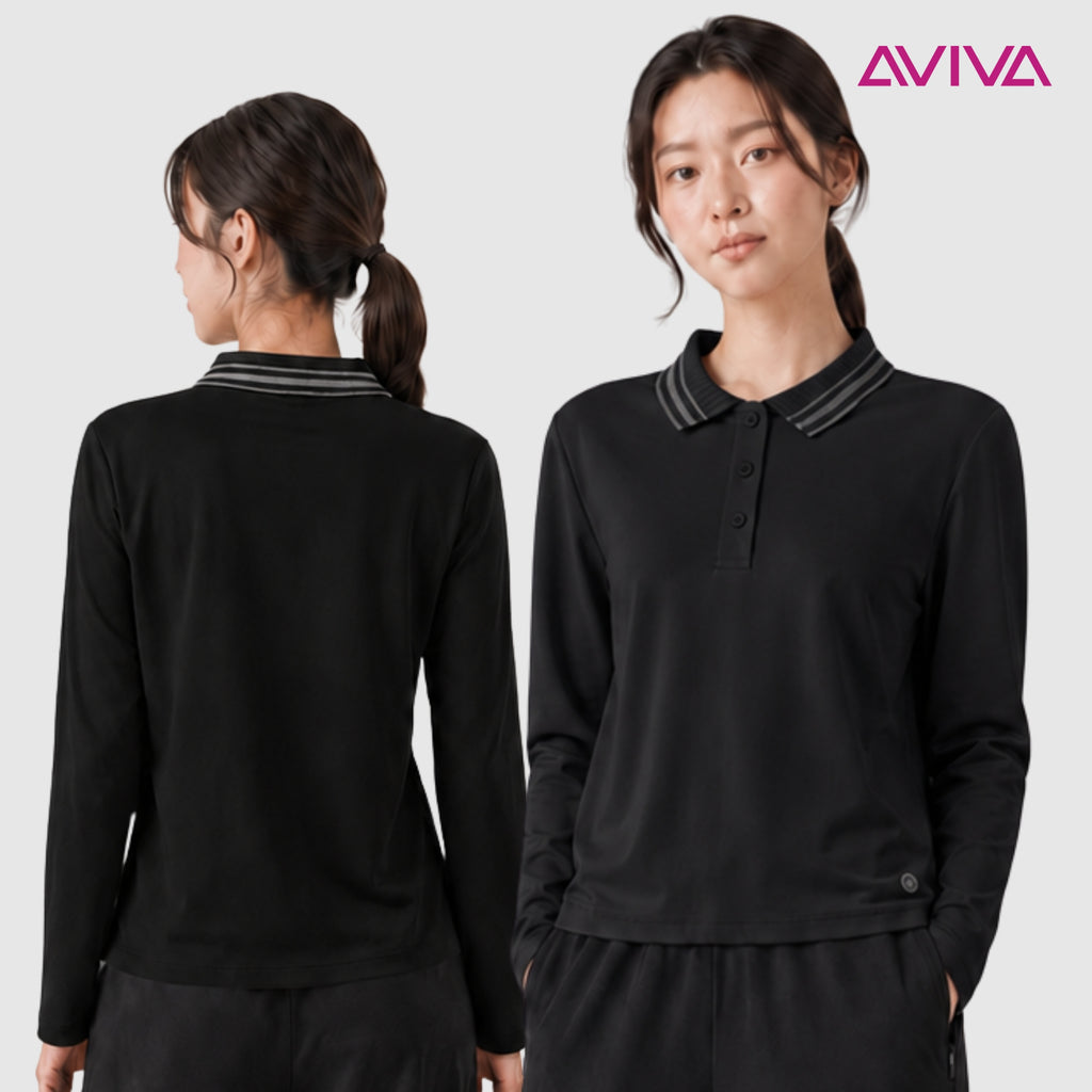 AVIVA Flexline Long-Sleeve Polo(81-11004)