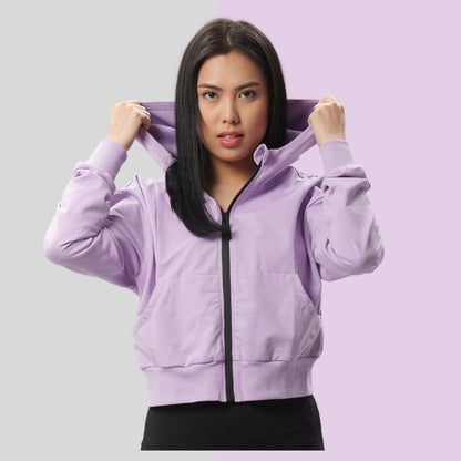 AVIVA Evelyn Active Power Women’s 100% Cotton Zip-Up Hoodie (10046)