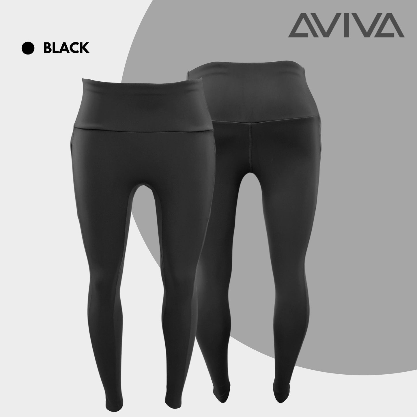 AVIVA Active Sportwear Long Leggings with Pockets (80-4191)
