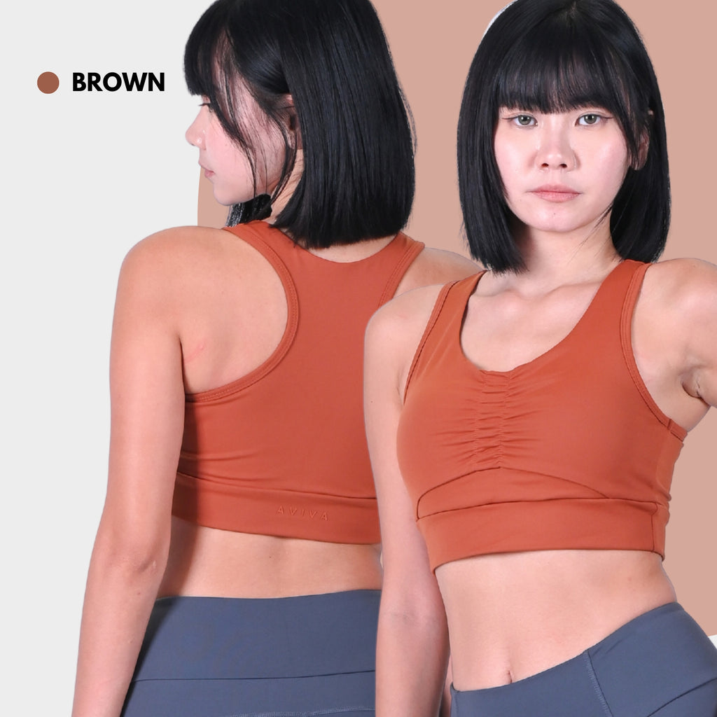 AVIVA Active Sport Wrinkle Design Sport Bra (81-6121)