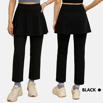 【S - XXL】AVIVA ANYWEAR2.0 3-IN-1 Women Straight Cut Pant with Skirt (81-4241)