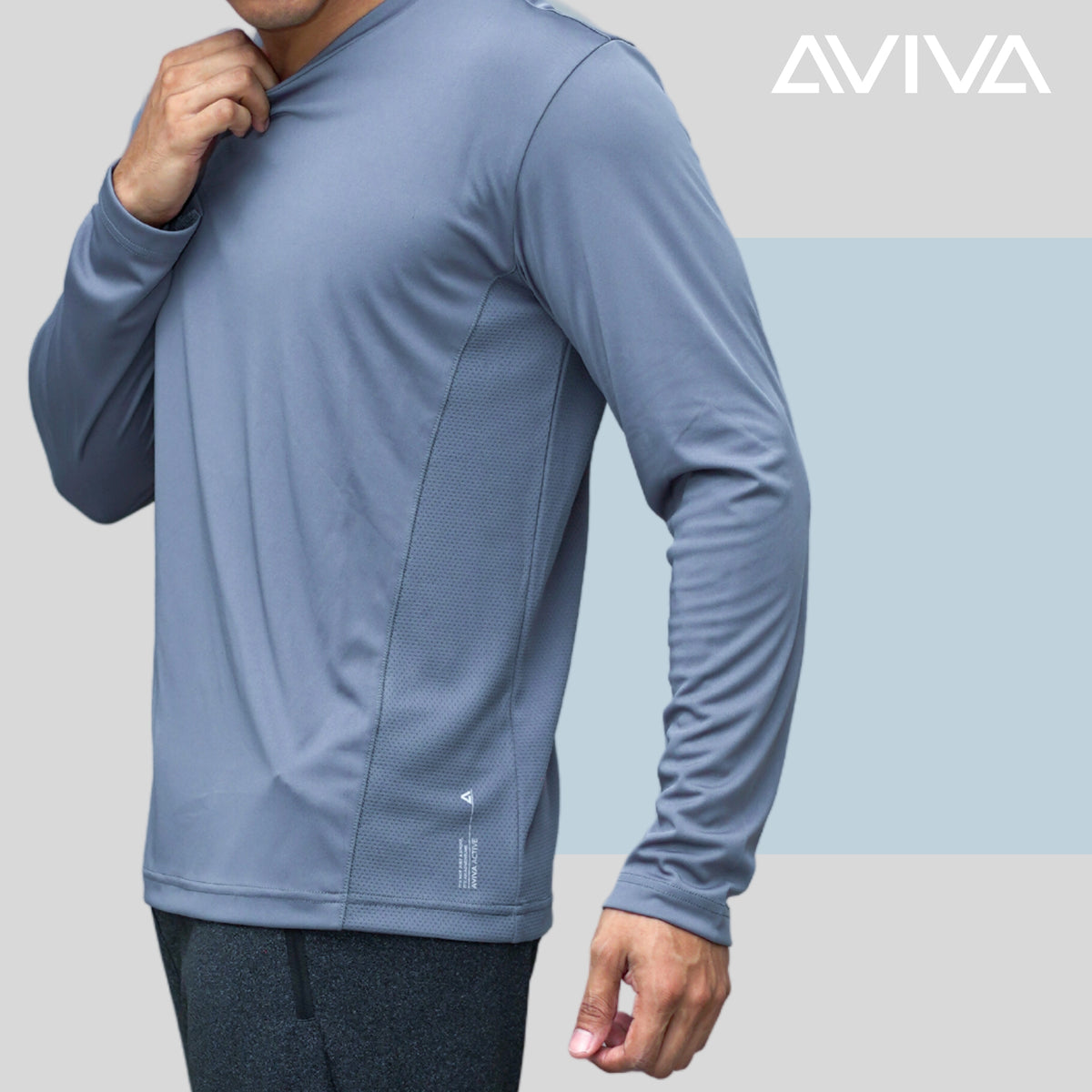 AVIVAMax Mens Long Sleeve Tee (91-9028)