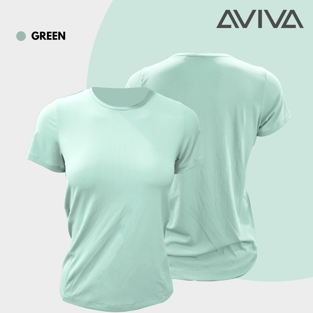 AVIVA Active Soft & Comfortable Short Sleeve Tee (80-8117)