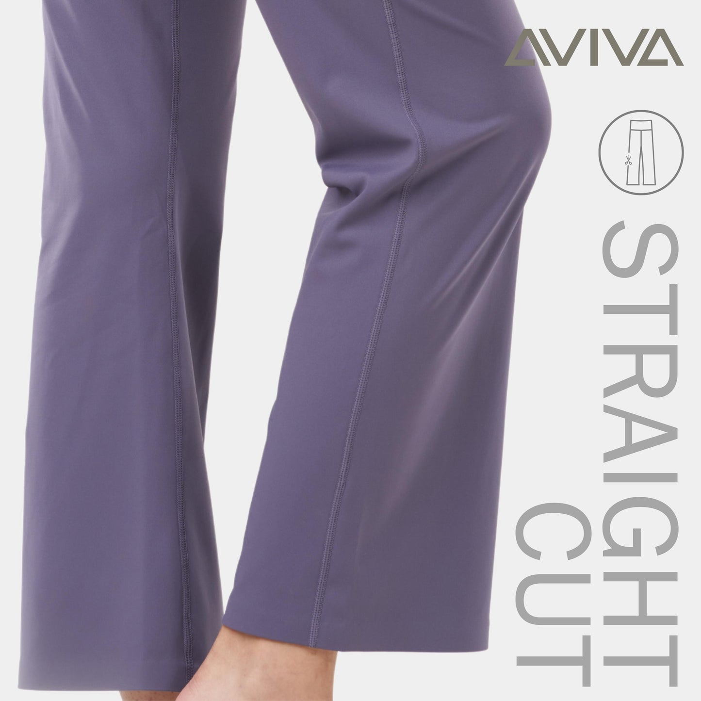 AVIVA Maximum Tummy Control Straight Cut Long Pants (81-4190)