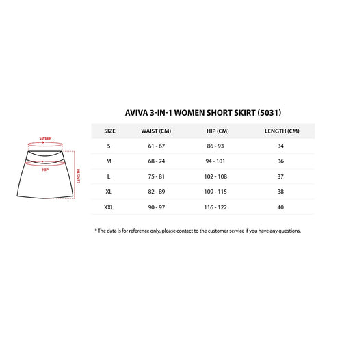 AVIVA 3 In 1 Women Short Skirt (81-5031)