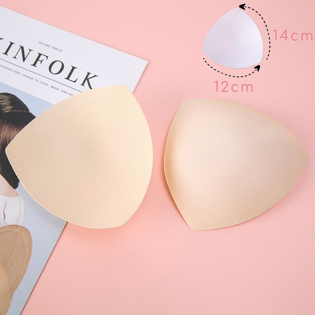 AVIVA Removable Soft Sponge Triangle Round Cups Sports Bra Pad (1414)