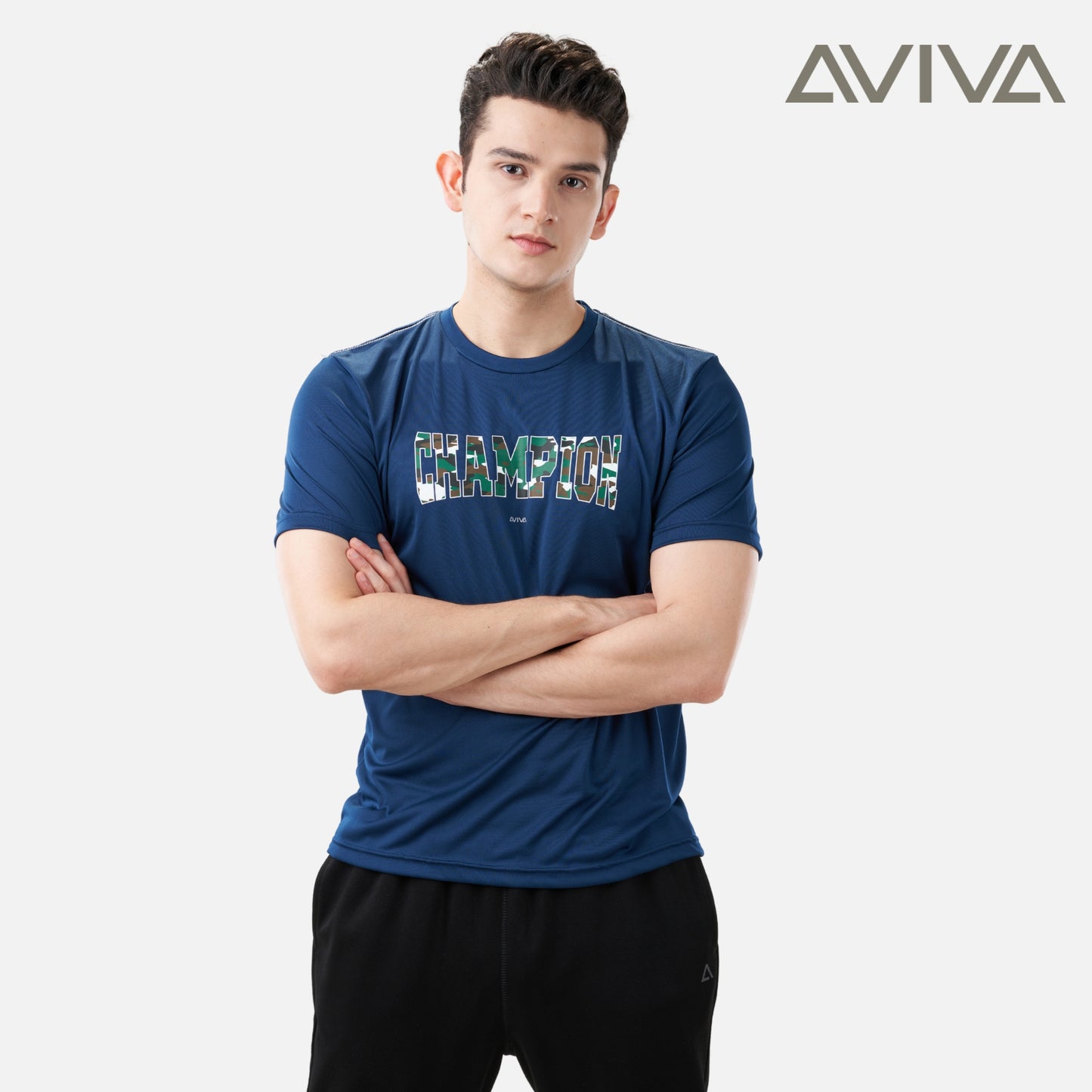 AVIVA Men's Graphic Short Sleeve Tee (91-8046)