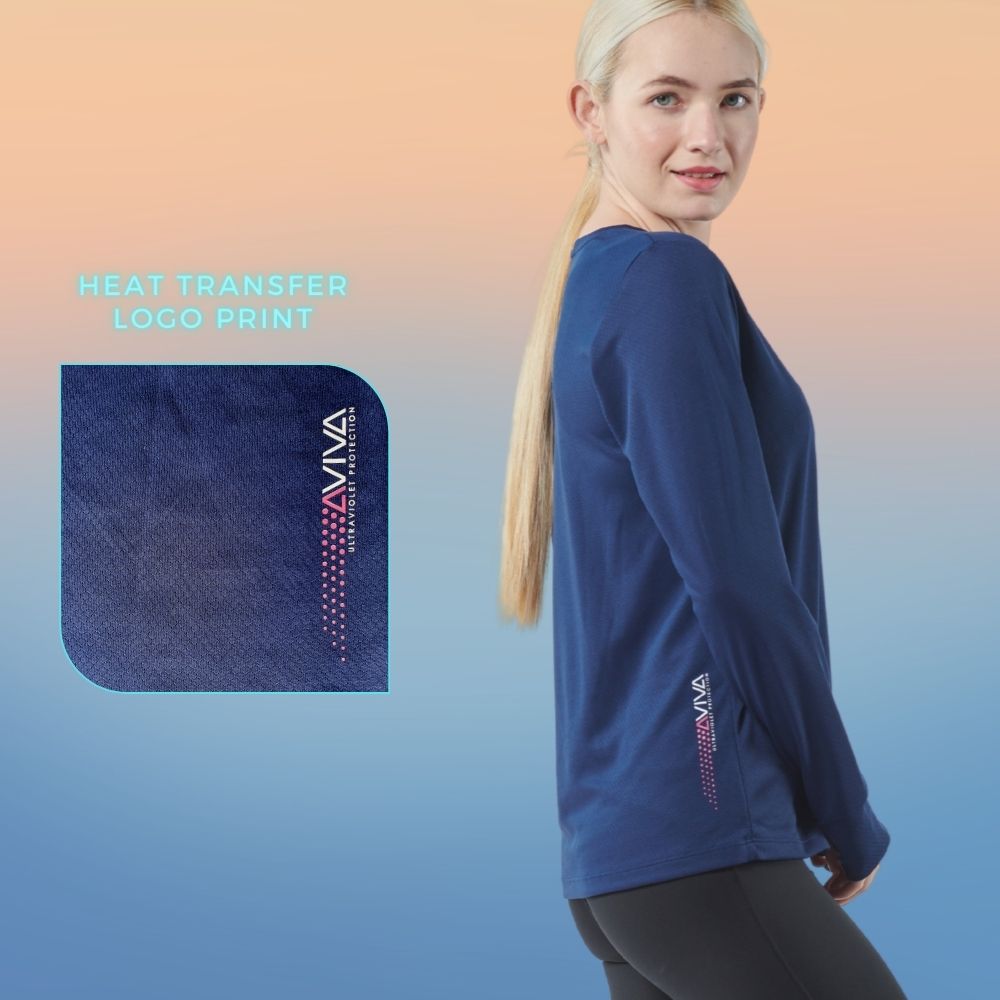 AVIVA Veronica Long Sleeve Active Microfiber Tee (80-9055)