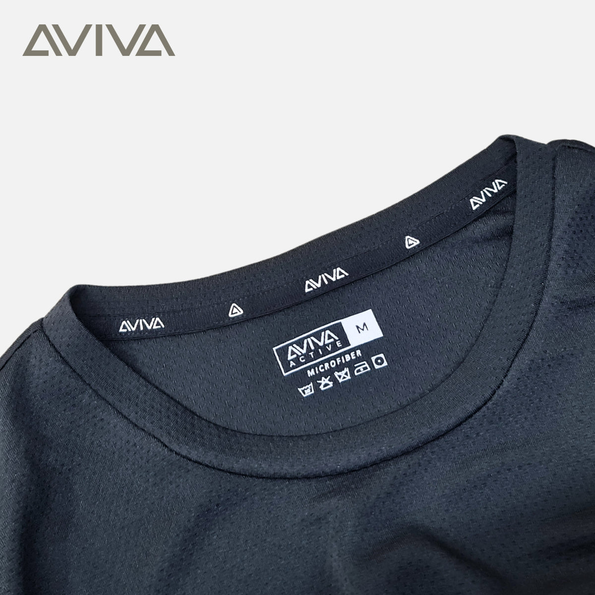 AVIVA Men Minimalist Round Neck Short Sleeve Tee (91-8079)