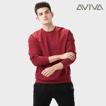 Aviva Liam Cotton Long Sleeve Round Neck Sweater (91-9022)