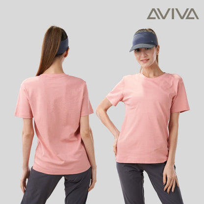 AVIVA Basic Round Neck Cotton T-shirts（ 81-8094 ）