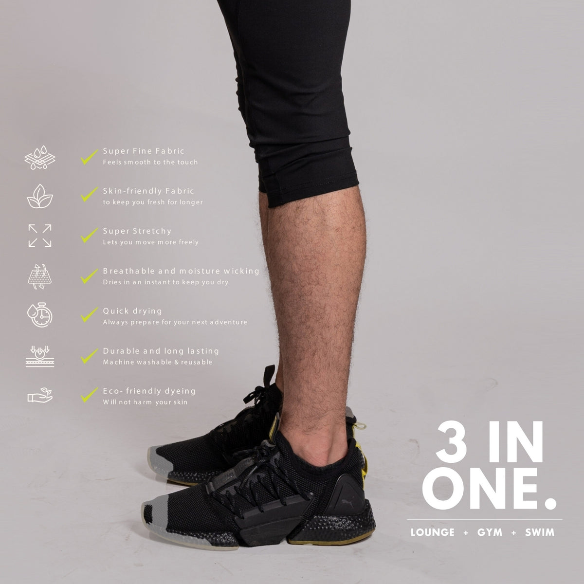 AVIVA 3-in-1 Men Quarter Pants (91-3001)